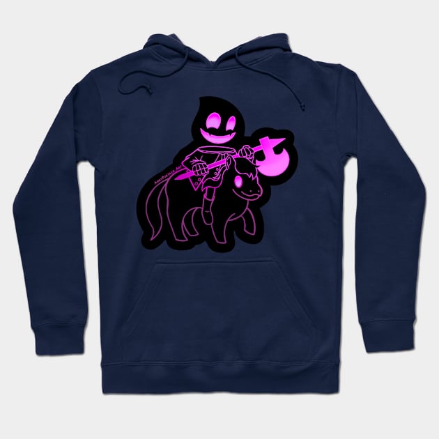 Headless Horseman (Pink) Hoodie by Andy Portillo